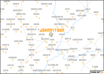 map of Johnny Town