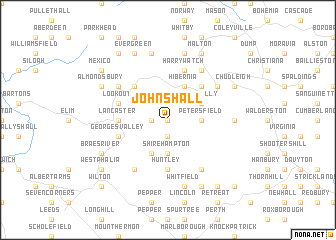 map of Johns Hall