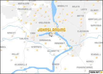 map of Johns Landing