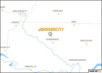 map of Johnson City