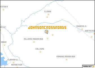 map of Johnson Crossroads