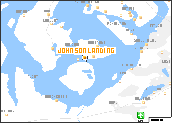 map of Johnson Landing
