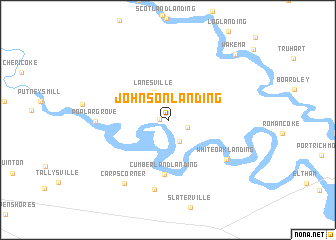 map of Johnson Landing