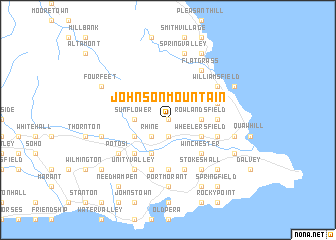 map of Johnson Mountain