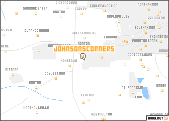 map of Johnsons Corners