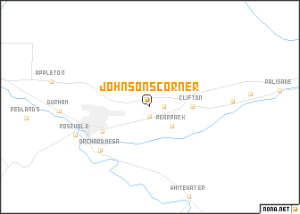 map of Johnsons Corner