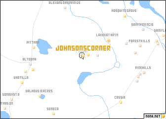 map of Johnsons Corner