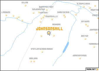map of Johnsons Mill