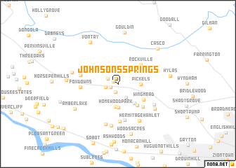 map of Johnsons Springs