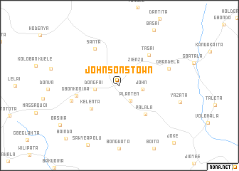 map of Johnsons Town