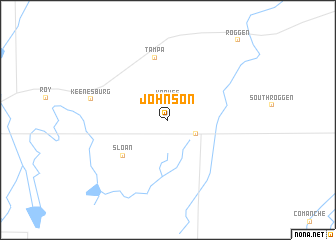 map of Johnson