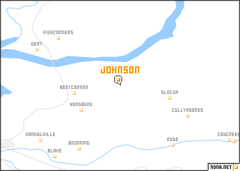 map of Johnson