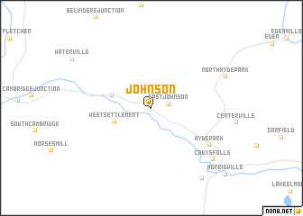 map of Johnson