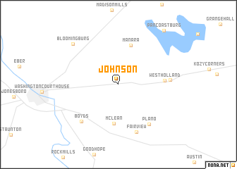 map of Johnson