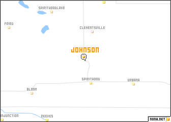 map of Johnson