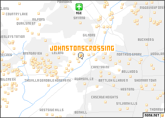 map of Johnstons Crossing