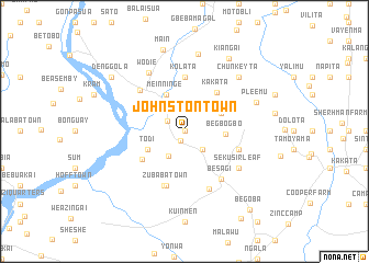 map of Johnston Town