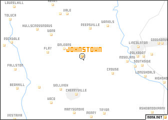 map of Johnstown