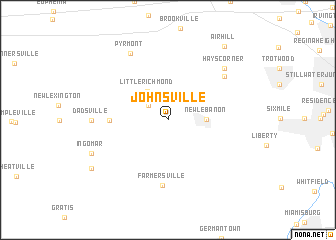 map of Johnsville