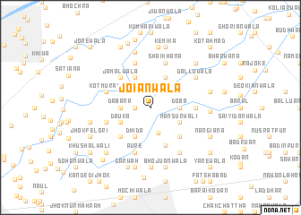 map of Joianwāla
