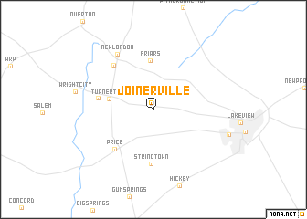 map of Joinerville