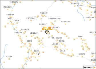 map of Jojići