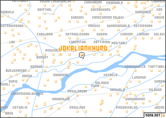 map of Jokāliān Khurd