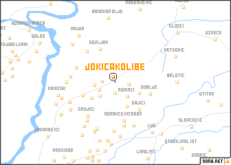 map of Jokića Kolibe