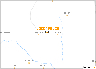 map of Jokor Palca