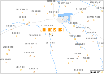map of Jokūbiškiai