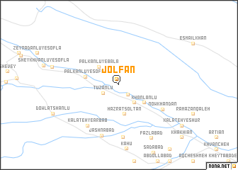 map of Jolfān