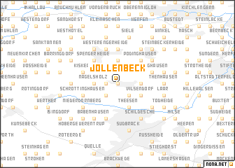 map of Jöllenbeck