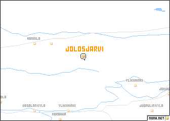 map of Jolosjärvi