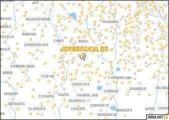 map of Jombang-kulon