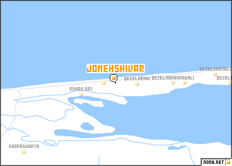 map of Jom‘eh Shīvār