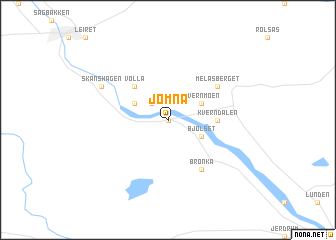 map of Jømna