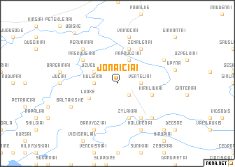 map of Jonaičiai