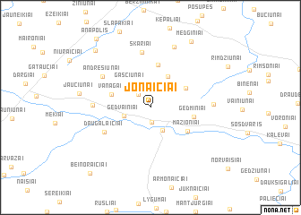 map of Jonaičiai