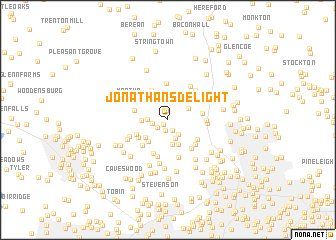 map of Jonathans Delight