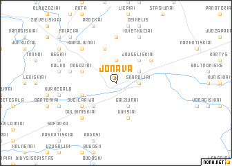 map of Jonava