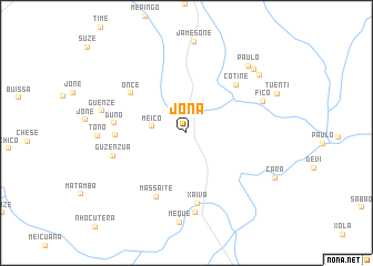 map of Jona