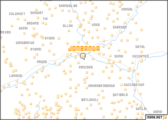 map of Jon Bānda