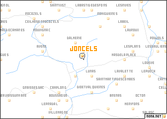 map of Joncels