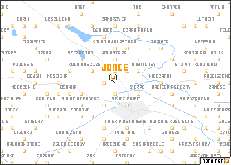 map of Jońce