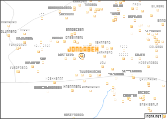 map of Jondābeh