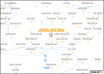 map of Jonelaičiai II
