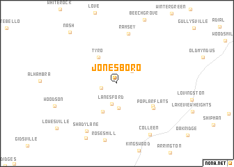 map of Jonesboro