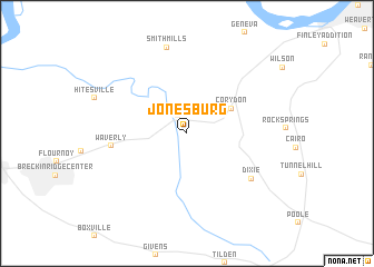 map of Jonesburg