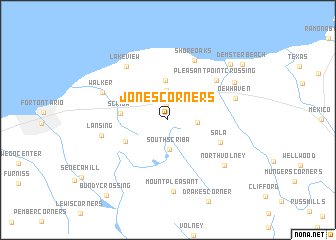 map of Jones Corners