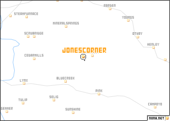 map of Jones Corner